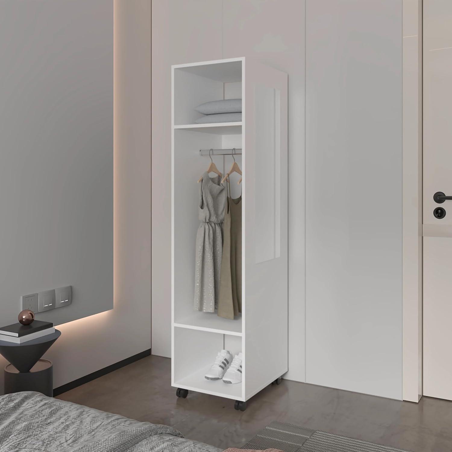 How We Organized Our Bedroom with the White 3-Shelf Wardrobe