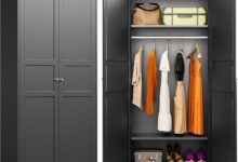 How Our Metal Wardrobe Cabinet Transformed Our Cluttered Space