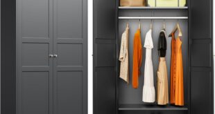 How Our Metal Wardrobe Cabinet Transformed Our Cluttered Space