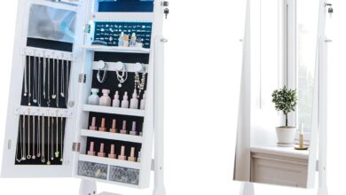 How We Loved Organizing with GOFLAME’s LED Jewelry Cabinet