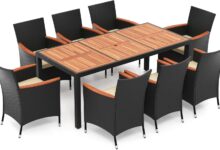 Our Honest Take on the DORTALA 9-Piece Patio Dining Set