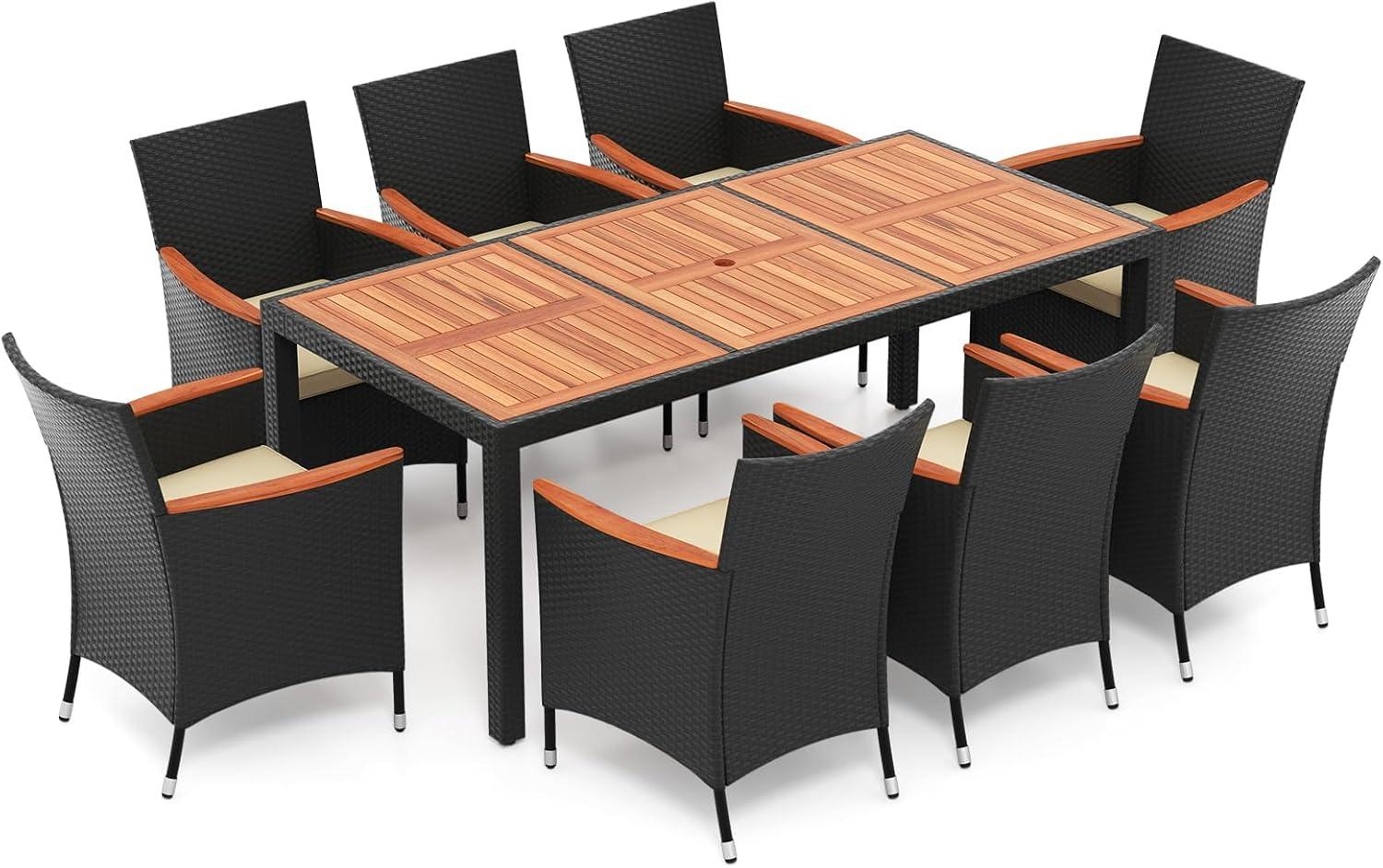 Our Honest Take on the DORTALA 9-Piece Patio Dining Set