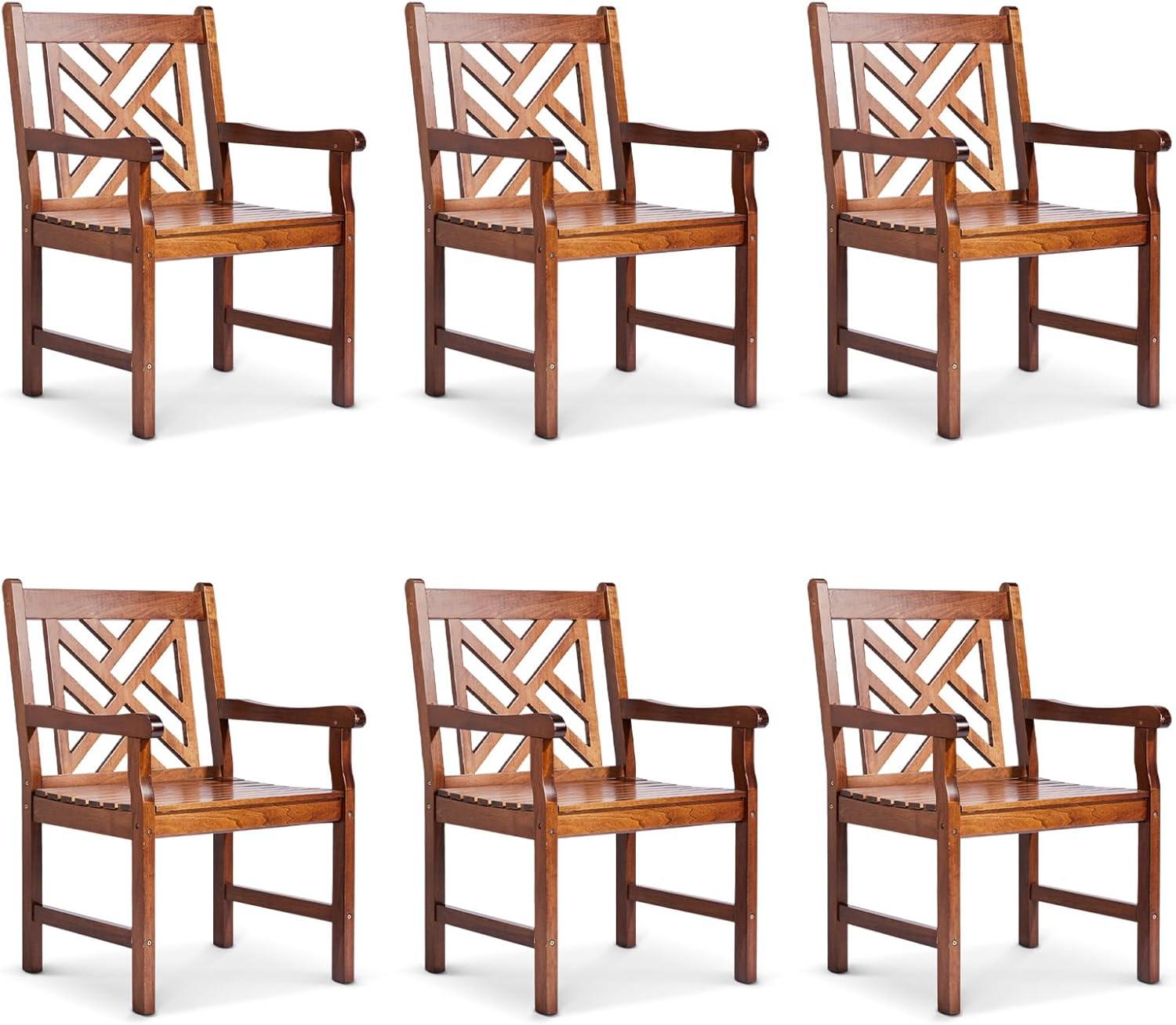 Why We Love the VINGLI Wooden Patio Chairs Set of 6