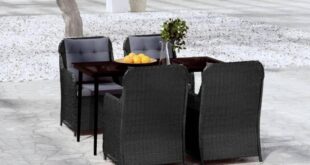 Our Honest Take on the 5-Piece Black Patio Dining Set