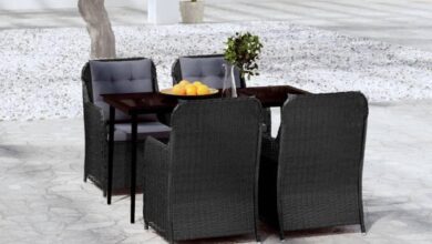 Our Honest Take on the 5-Piece Black Patio Dining Set