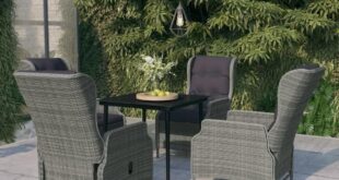 Our Take on the 5-Piece Light Gray Garden Patio Dining Set