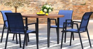 How We Transformed Our Patio with This Cozy 5-Piece Dining Set