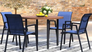 How We Transformed Our Patio with This Cozy 5-Piece Dining Set