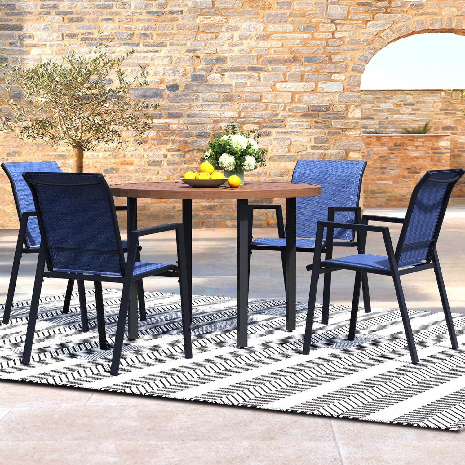 How We Transformed Our Patio with This Cozy 5-Piece Dining Set