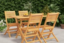 Our Honest Take on the Solid Teak 5-Piece Patio Dining Set