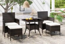 Our Honest Take on the 5-Piece Black Poly Rattan Patio Set