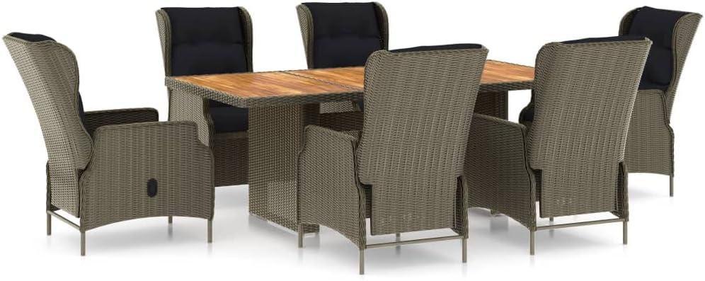 Our Honest Take on the 7-Piece Outdoor Rattan Dining Set