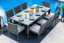 Why We Love the Bari 9-Piece Resin Wicker Patio Set for Outdoor Dining