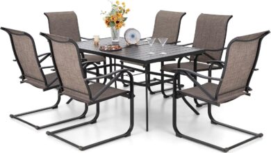 Our Honest Take on the PHI VILLA 7-Piece Outdoor Dining Set