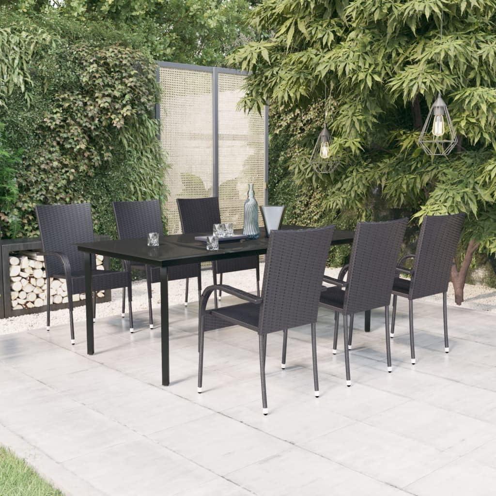 Gathered Around Style and Strength: Our Take on the Black PE Rattan Set