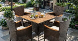 Our Honest Take on the Cozy 5-Piece Wicker Patio Dining Set
