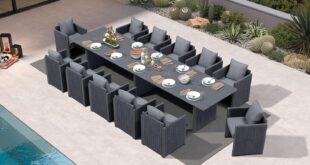 Our Honest Take on the PURPLE LEAF 13-Piece Patio Dining Set