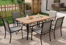Our Honest Take on the MELLCOM 7-Pc Patio Dining Set Experience
