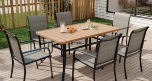 Our Honest Take on the MELLCOM 7-Pc Patio Dining Set Experience