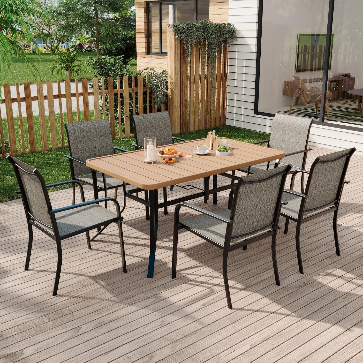 Our Honest Take on the MELLCOM 7-Pc Patio Dining Set Experience