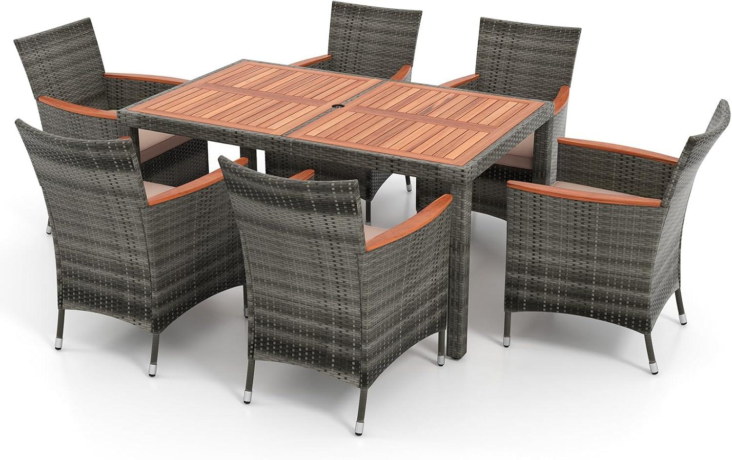 How We Elevated Outdoor Dining with the DORTALA 7-Piece Set