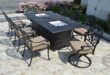Our Take on the Elizabeth 9pc Dining Set with Fire Pit Table