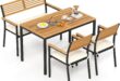 Our Honest Take on the HAPPYGRILL 4-Piece Patio Dining Set