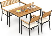 Our Honest Take on the HAPPYGRILL 4-Piece Patio Dining Set