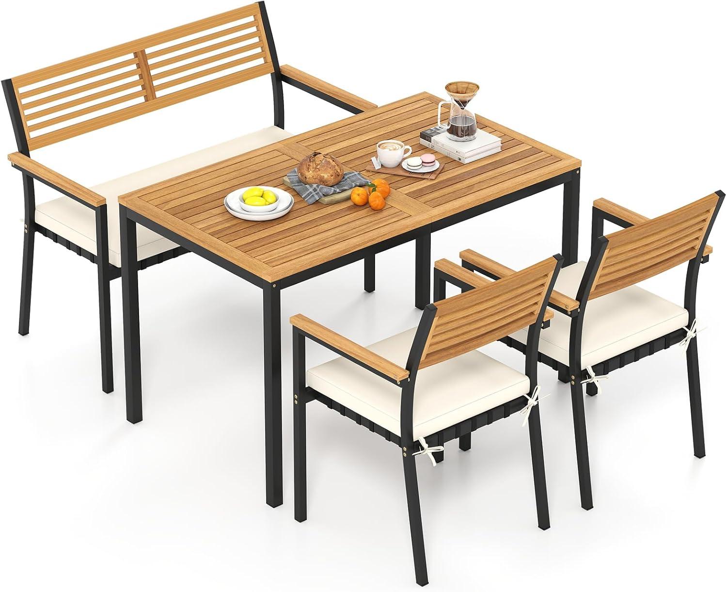 Our Honest Take on the HAPPYGRILL 4-Piece Patio Dining Set