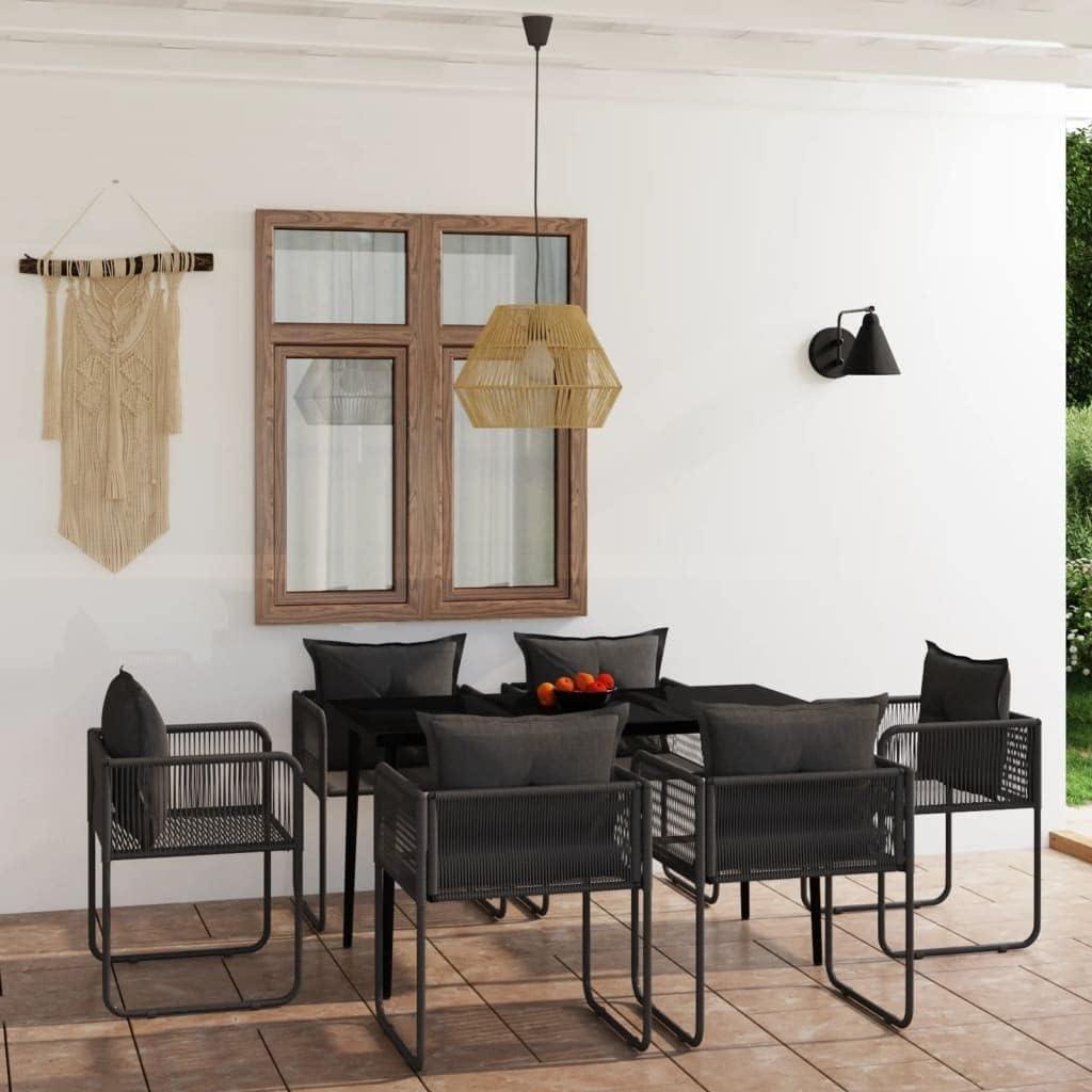Our Honest Take: Stylish Comfort with the 7-Piece Black Patio Set