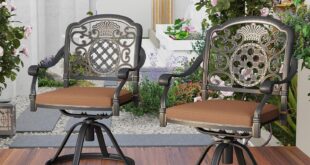 Our Take on Timeless, Comfortable 6-Piece Patio Swivel Chairs