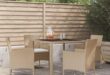 Our Honest Take on the 5-Piece Beige Rattan Patio Dining Set