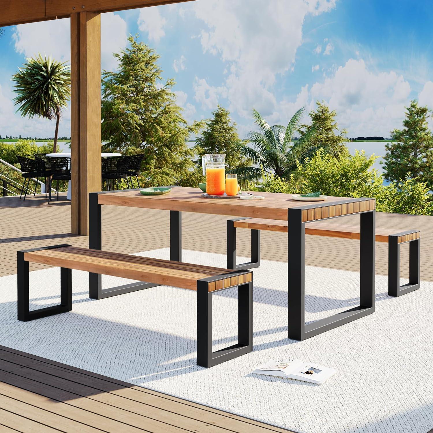 Why We Love Our Merax Acacia Wood Outdoor Dining Set