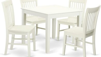 Our Take on the East West Linen White 5-Piece Dining Set