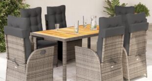 Our Take on the Stylish Grey PE Rattan Garden Dining Set