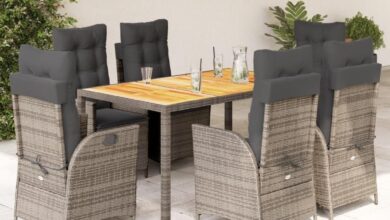 Our Take on the Stylish Grey PE Rattan Garden Dining Set