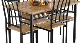 Our Take on the IDEALHOUSE 5-Piece Rustic Dining Set for Four