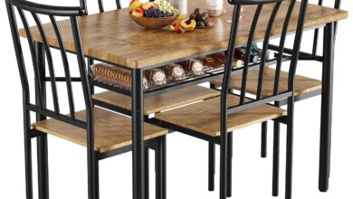 Our Take on the IDEALHOUSE 5-Piece Rustic Dining Set for Four