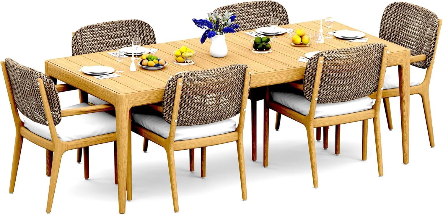 Our Insightful Review: 6-Seater Grade-A Teak Wood Dining Set