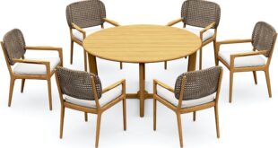 Why We Love Our 6-Seat Grade-A Teak Wood Dining Set