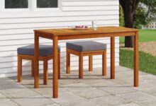 Our Honest Take on the ZEYUAN Acacia Wood Patio Dining Set