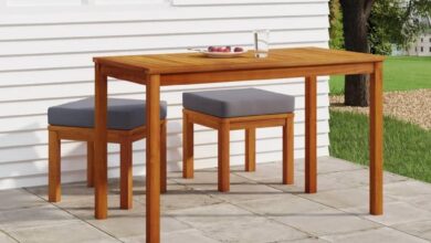 Our Honest Take on the ZEYUAN Acacia Wood Patio Dining Set