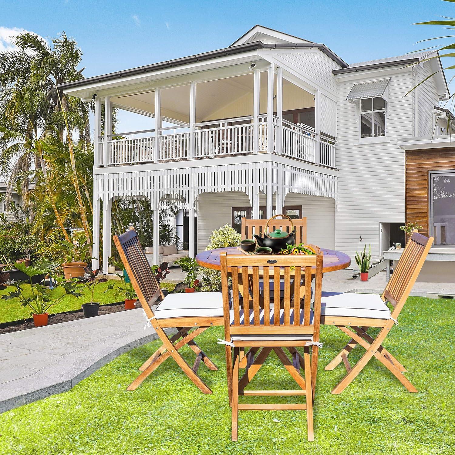 Our Honest Take on the 5-Piece Teak Santa Barbara Patio Set