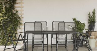 Our Honest Take on the 7-Piece Anthracite Outdoor Dining Set