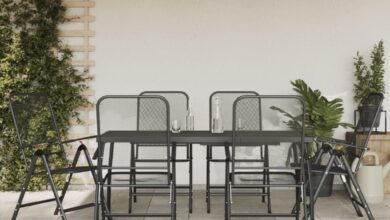 Our Honest Take on the 7-Piece Anthracite Outdoor Dining Set
