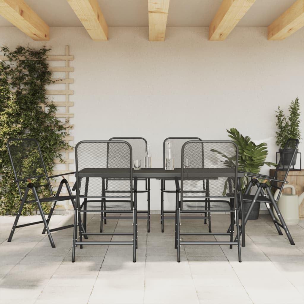 Our Honest Take on the 7-Piece Anthracite Outdoor Dining Set