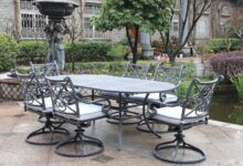 Our Take on the Outdoor Aluminum 7-Piece Blue Dining Set