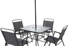 Our Honest Take on the Durable 4-Person Patio Dining Set with Umbrella