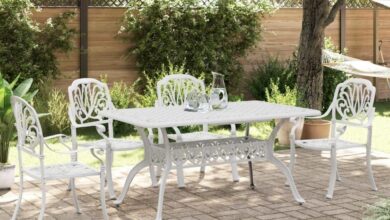 Our Review: Elegant 5-Piece White Patio Set for Timeless Outdoor Relaxation