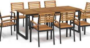 Our Honest Take on the 9-Piece Acacia Wood Patio Dining Set